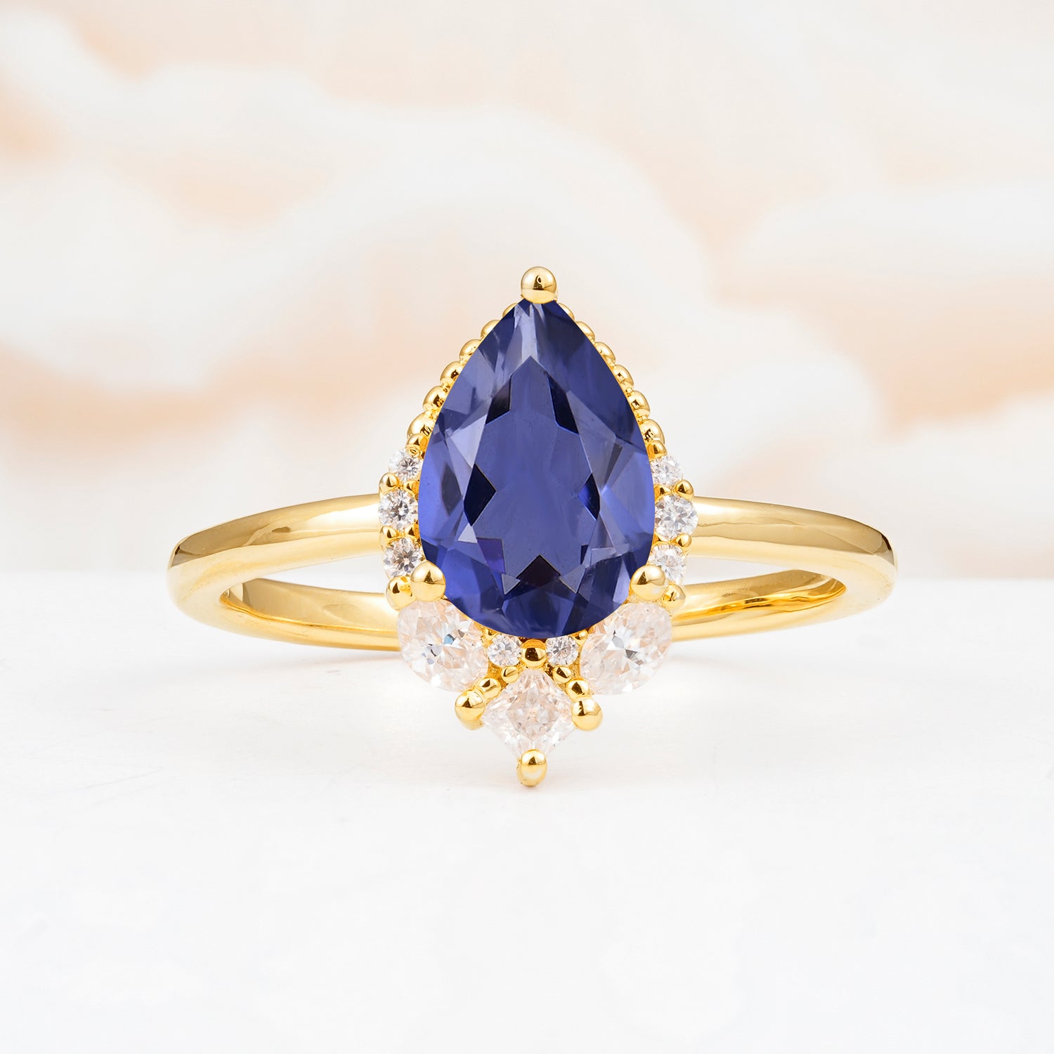 SR17652 Tanzanite Ring - Yellow-Gold