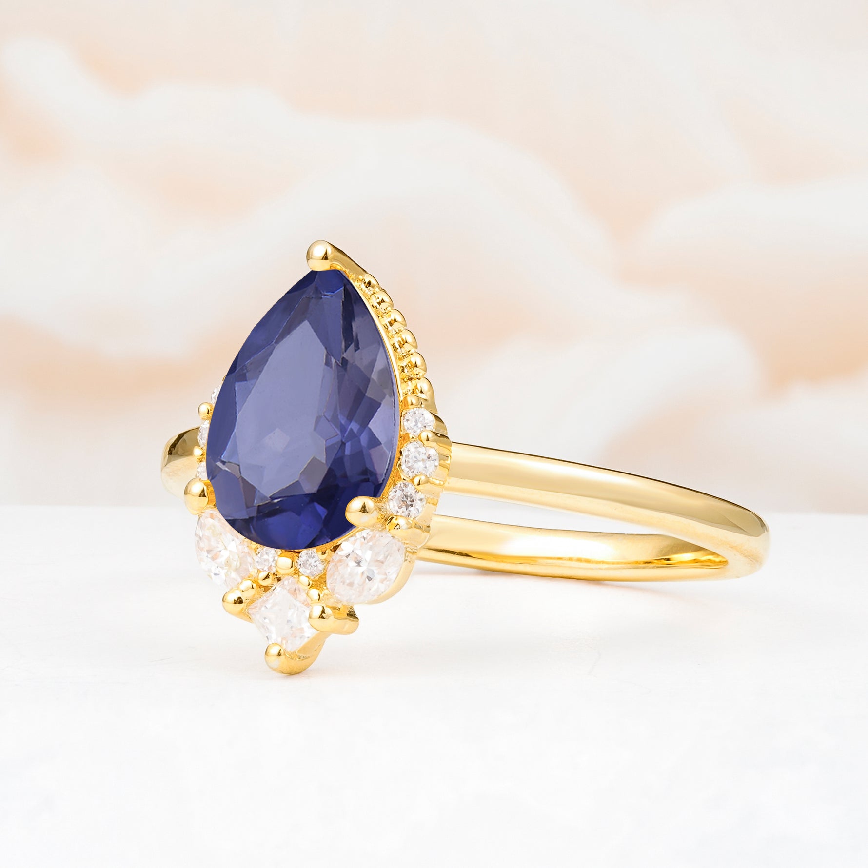 SR17652 Tanzanite Ring - White-Gold