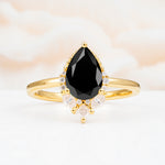 SR17652 Black Onyx Ring - Yellow-Gold