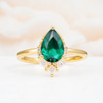 SR17652 Emerald Ring - Yellow-Gold