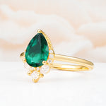 SR17652 Emerald Ring - White-Gold