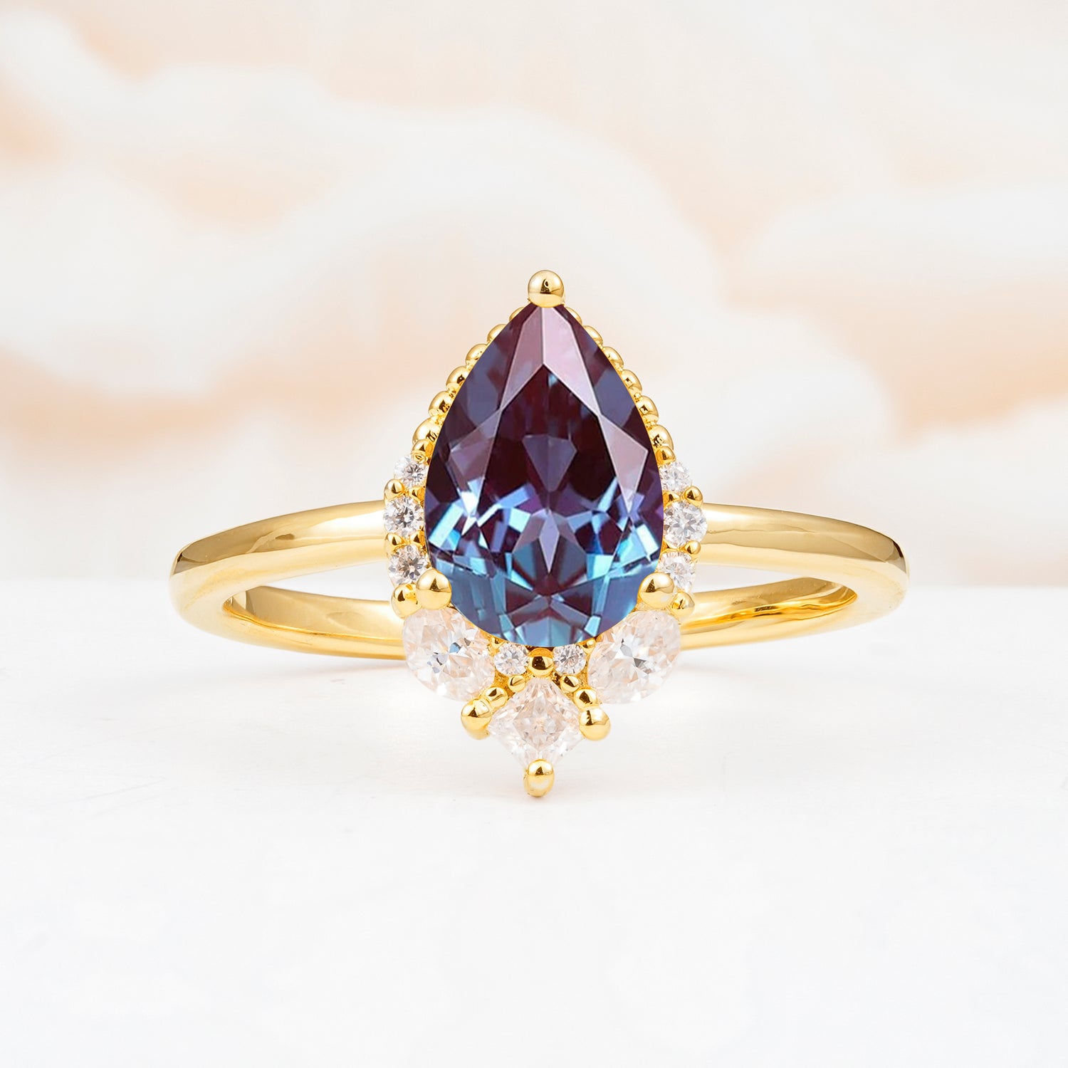 SR17652 Alexandrite Ring - Yellow-Gold