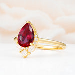 SR17652 Ruby Ring - White-Gold