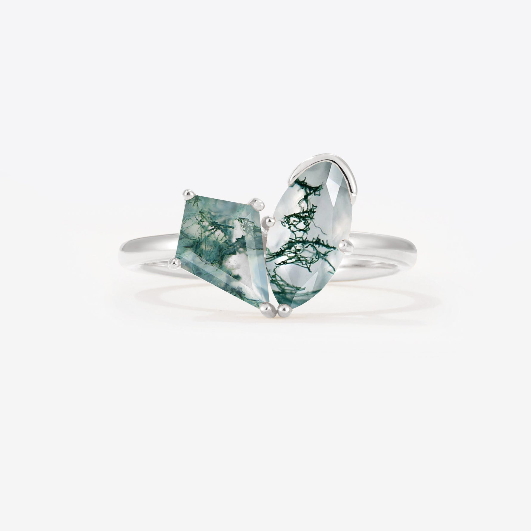 SR17654 Moss Agate Ring - Additional view