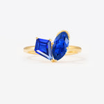 SR17654 Sapphire Ring - Yellow-Gold