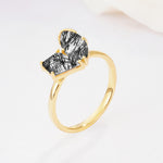 SR17654 Black Rutilated Quartz Ring - Additional view