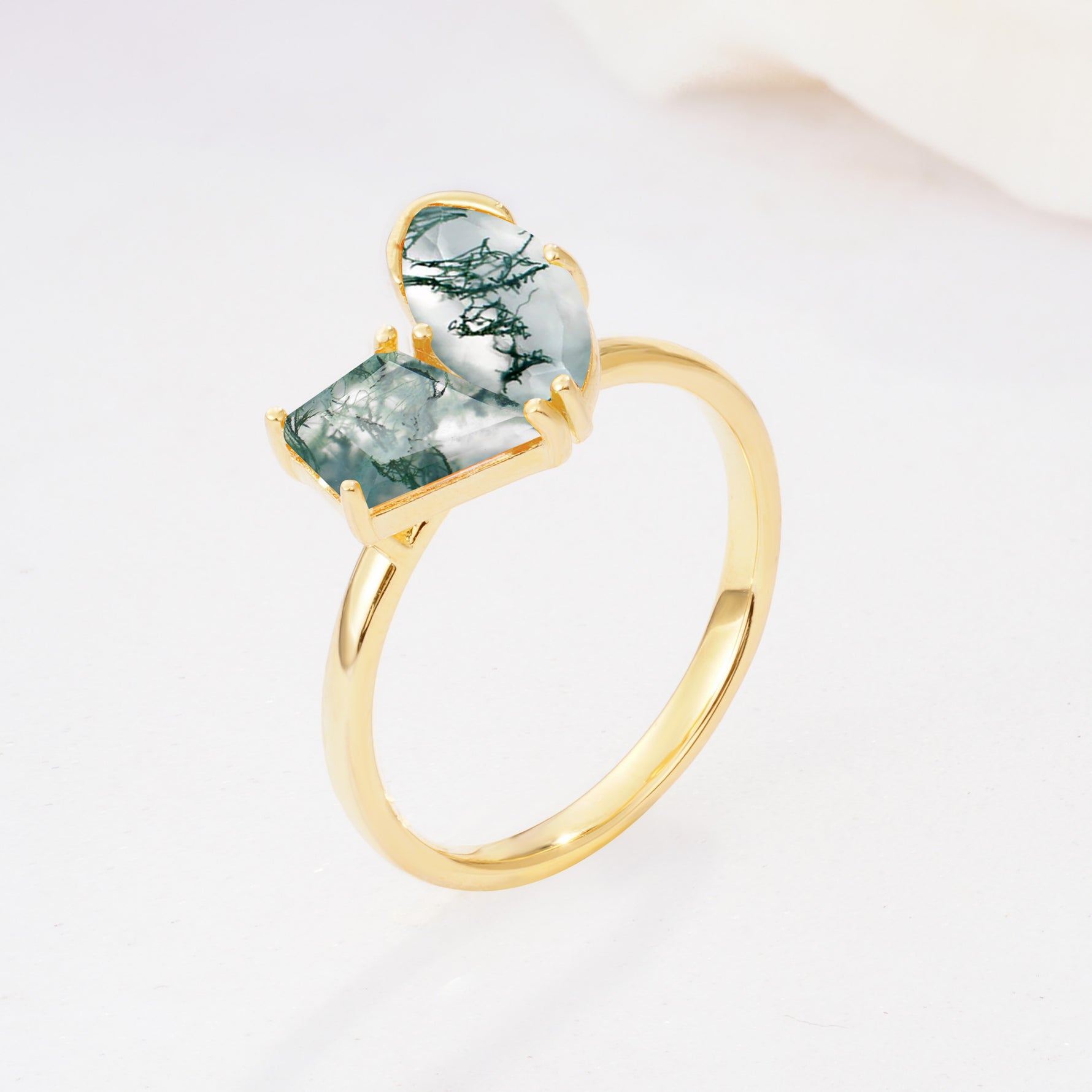 SR17654 Moss Agate Ring - Additional view