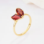 SR17654 Garnet Ring - Additional view