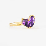 SR17654 Amethyst Ring - White-Gold