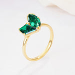 SR17654 Emerald Ring - Additional view