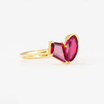 SR17654 Ruby Ring - White-Gold