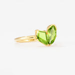 SR17654 Peridot Ring - White-Gold