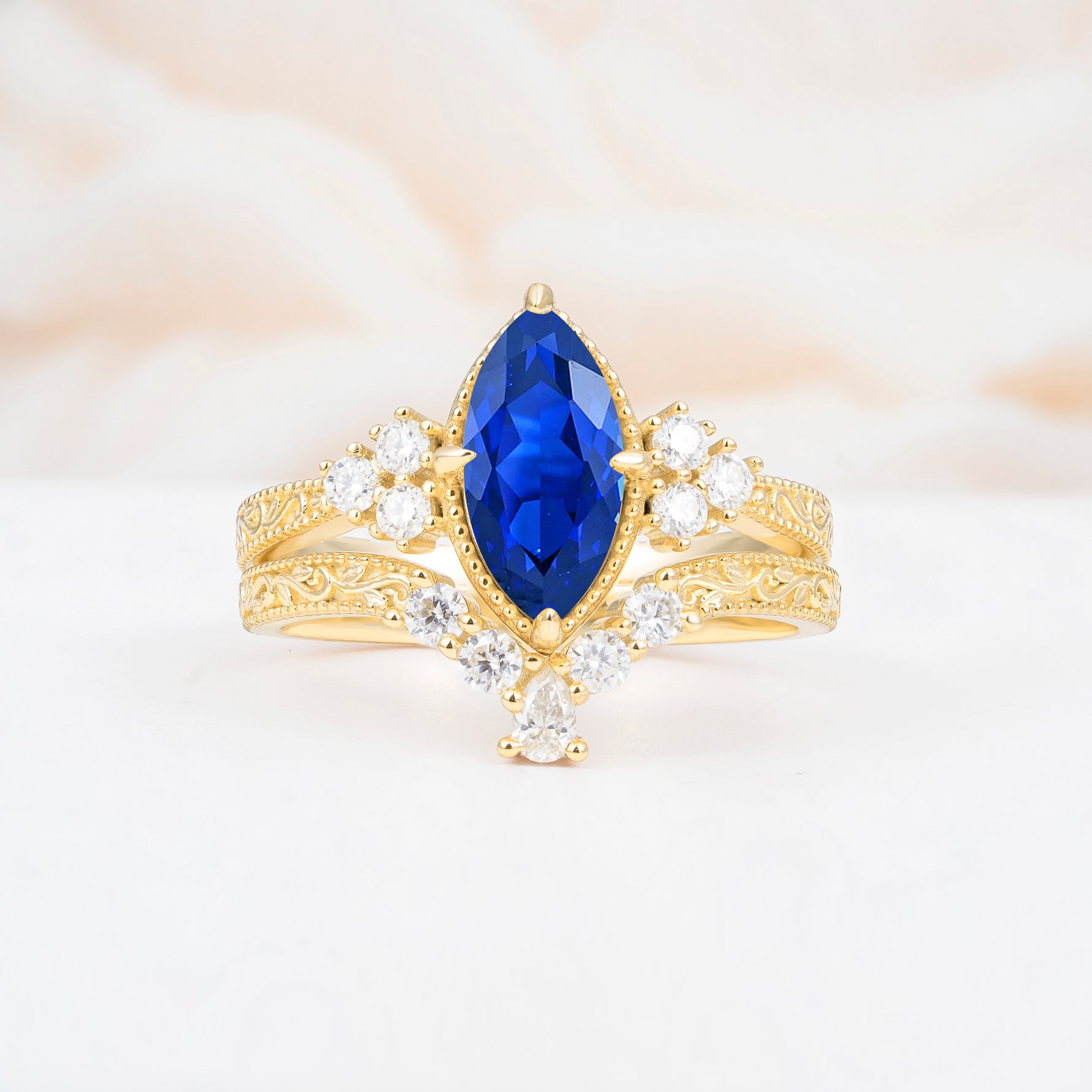SR17655 Sapphire Ring - Additional view