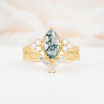 SR17655 Moss Agate Ring - Additional view