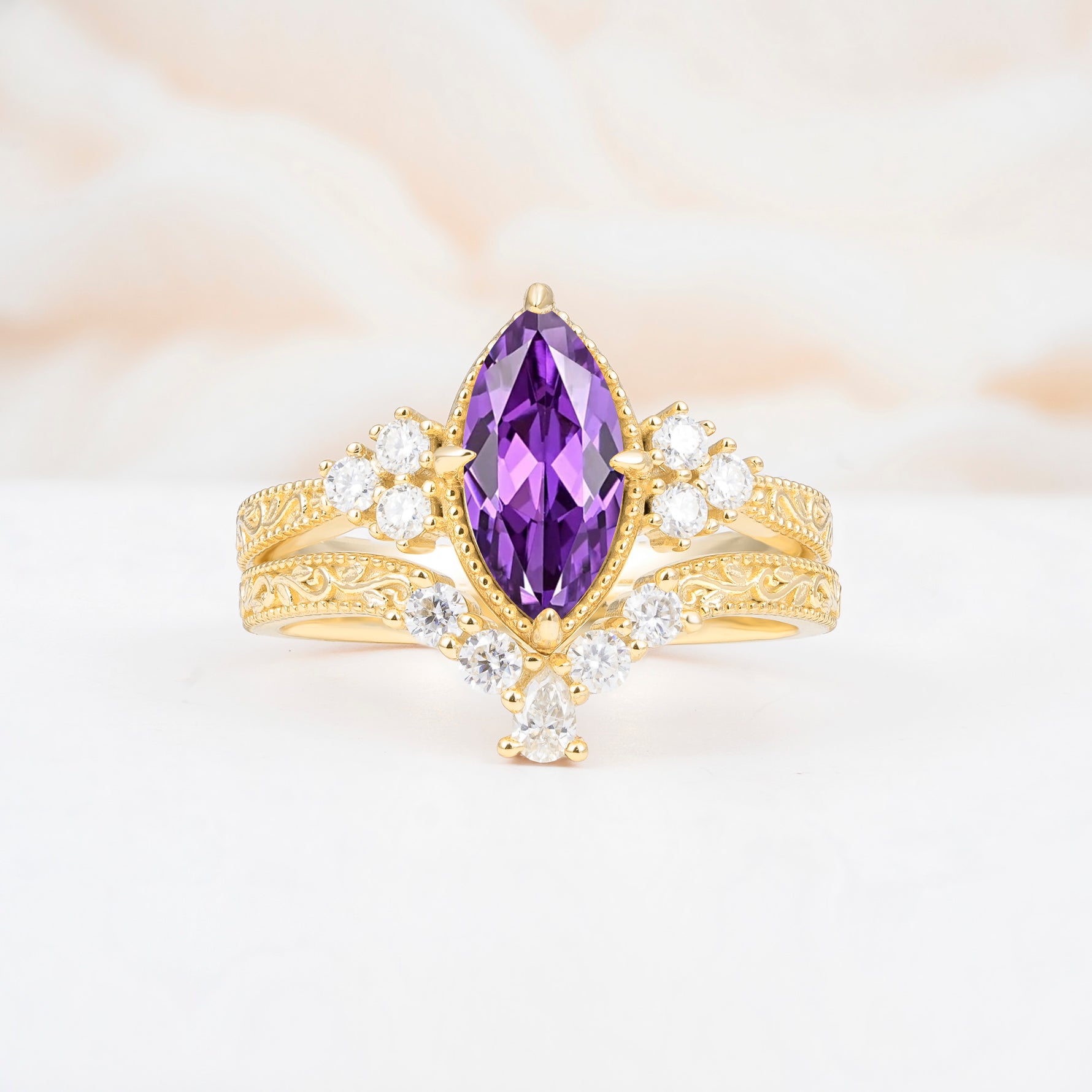 SR17655 Amethyst Ring - Additional view