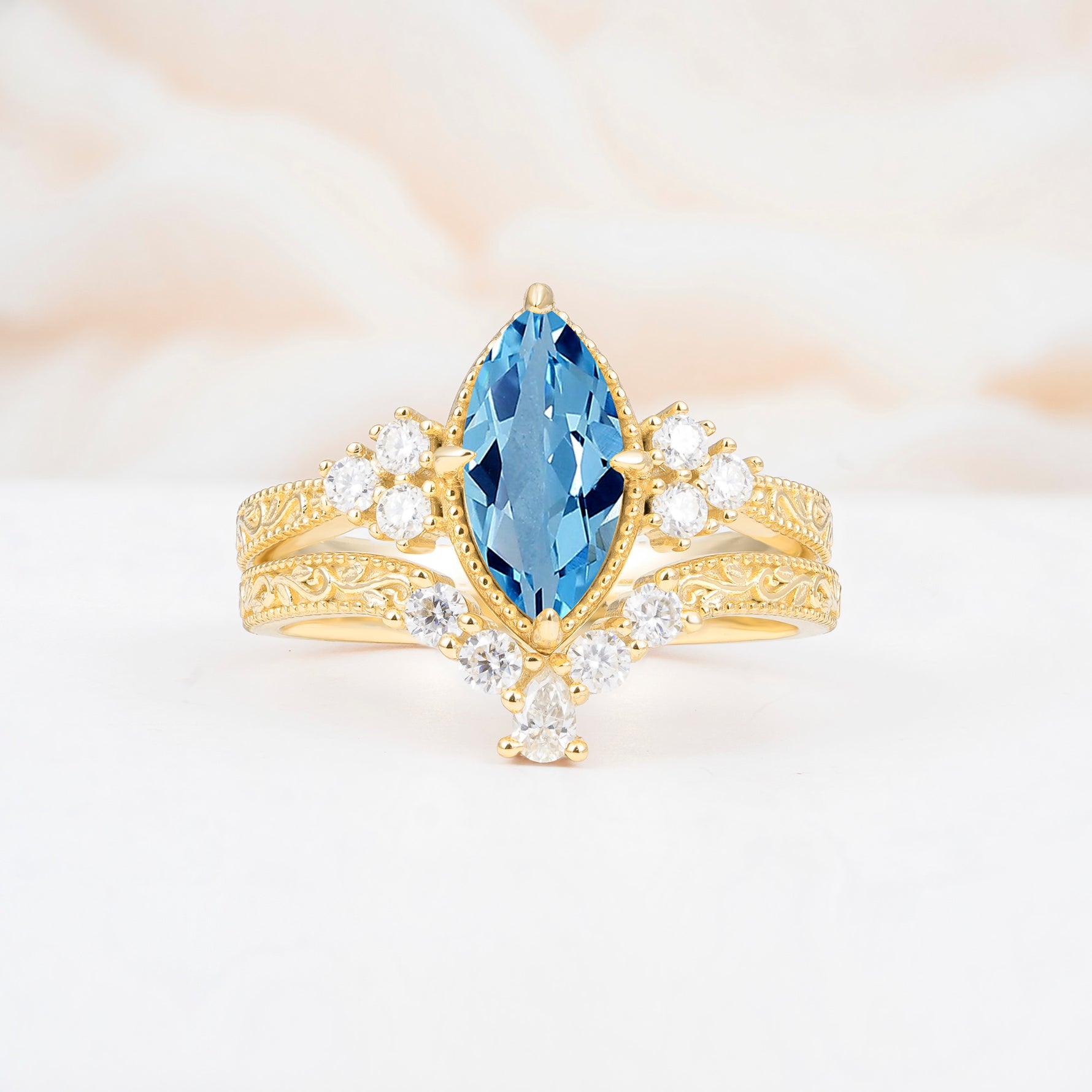 SR17655 Aquamarine Ring - Additional view