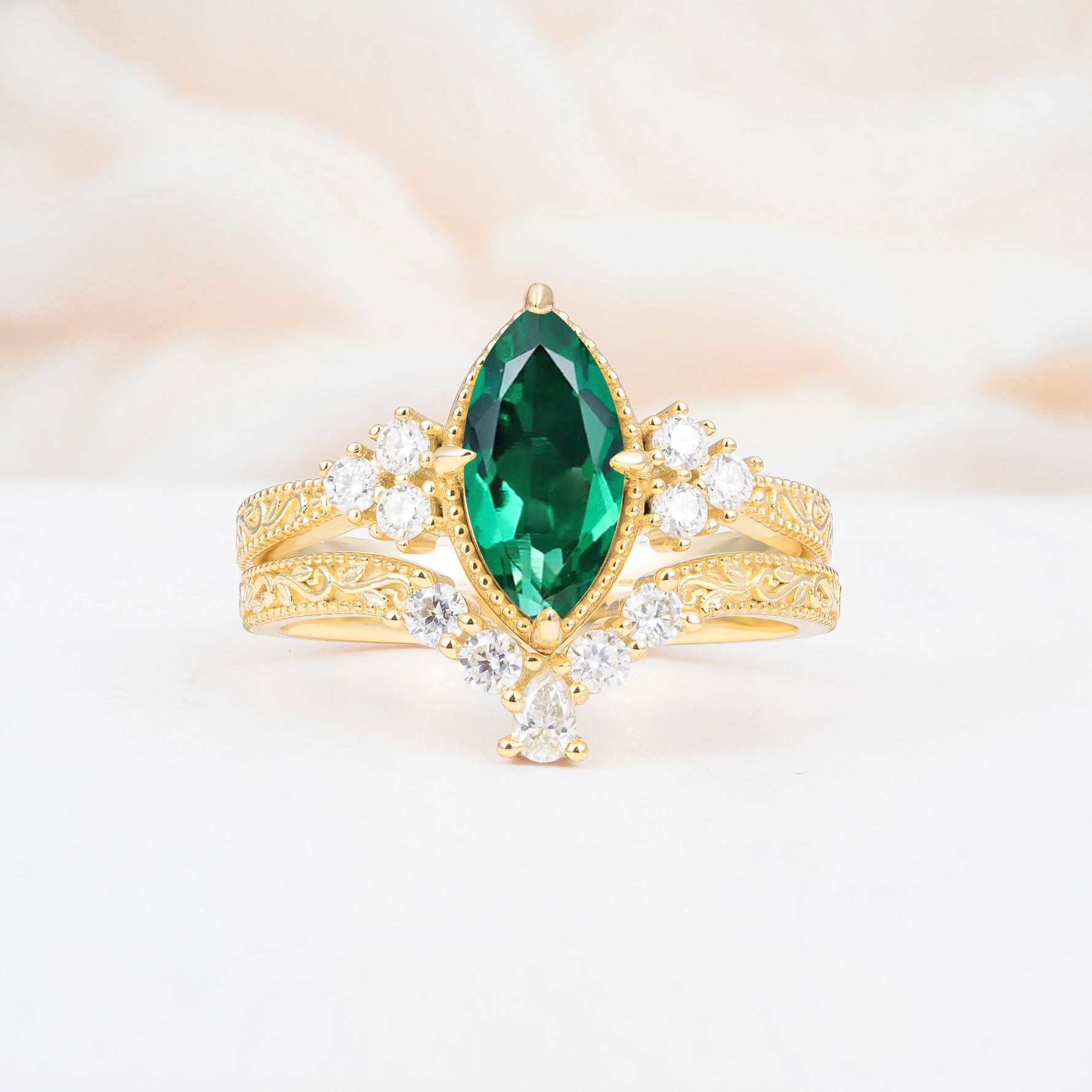 SR17655 Emerald Ring - Additional view