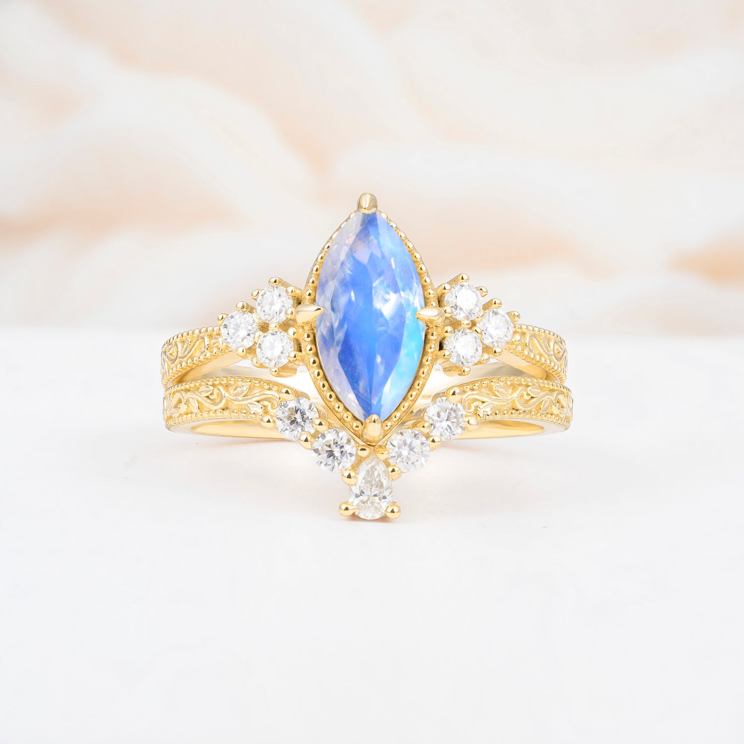 SR17655 Moonstone Ring - Additional view