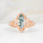 SR17656 Moss Agate Ring - Additional view