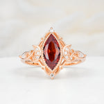 SR17656 Garnet Ring - Additional view