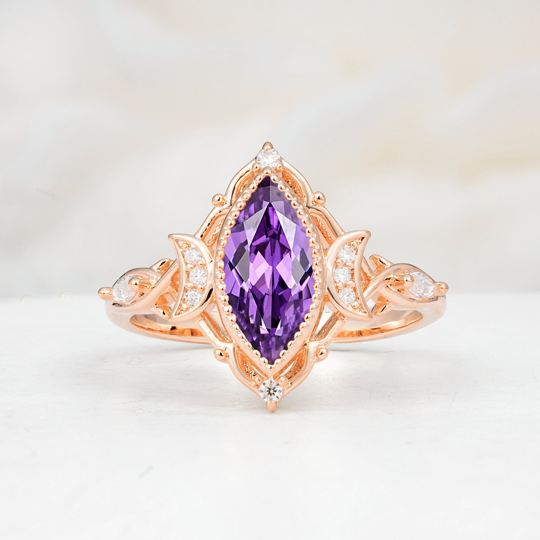 SR17656 Amethyst Ring - Additional view