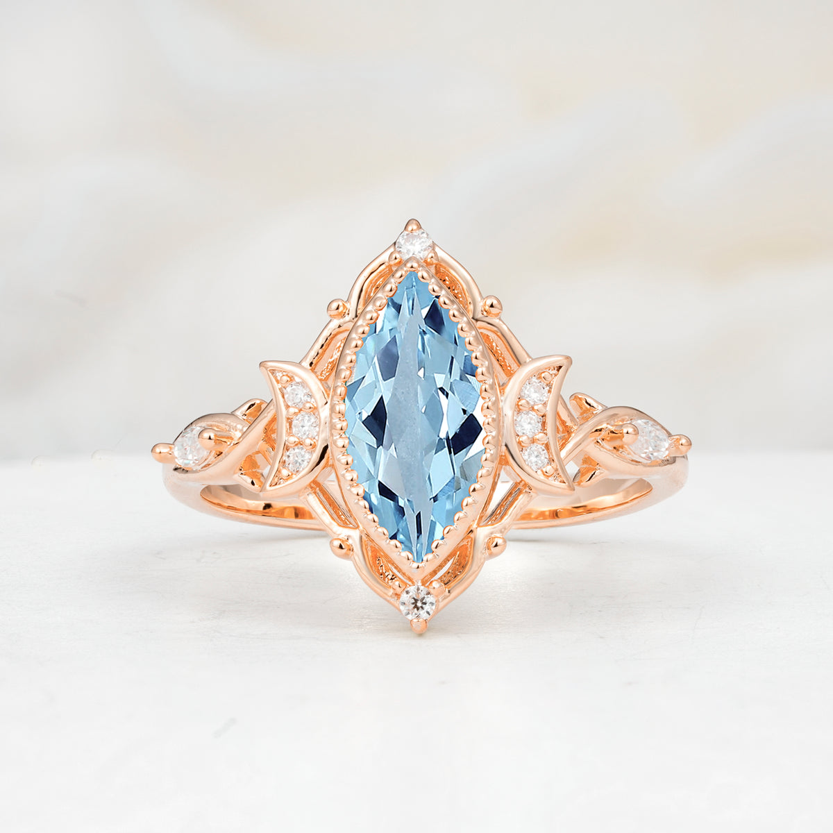 SR17656 Aquamarine Ring - Additional view