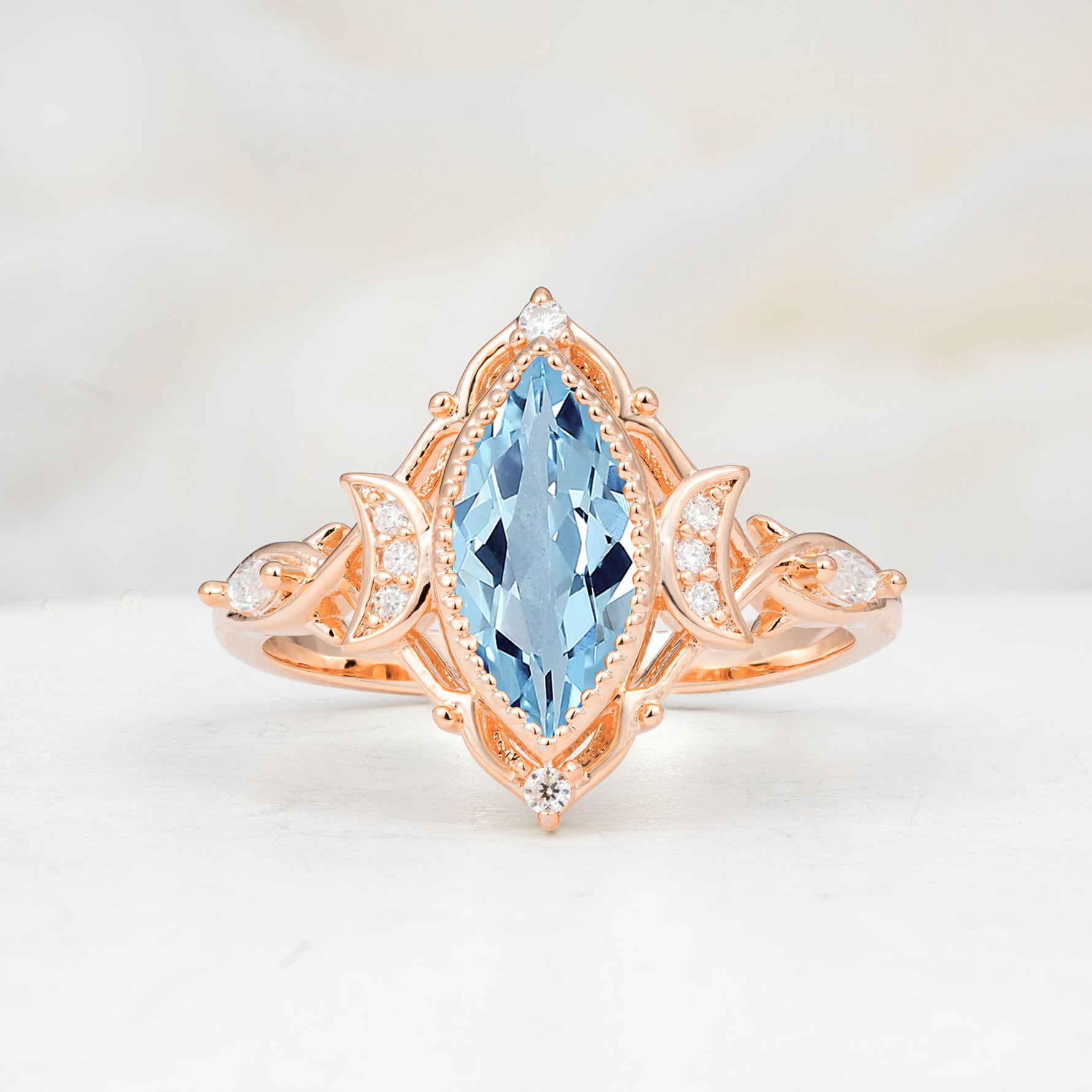 SR17656 Aquamarine Ring - Additional view