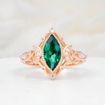 SR17656 Emerald Ring - Additional view