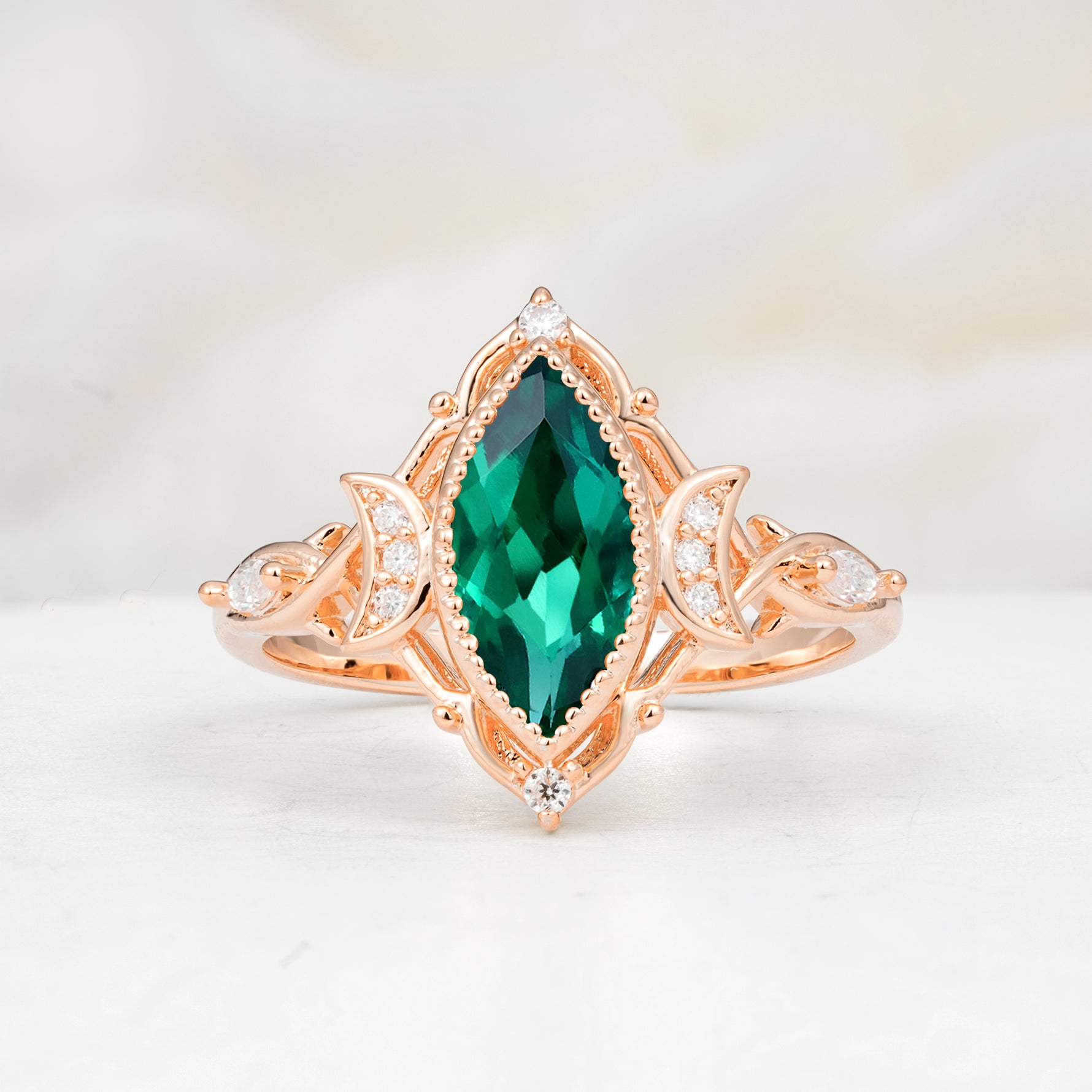 SR17656 Emerald Ring - Additional view