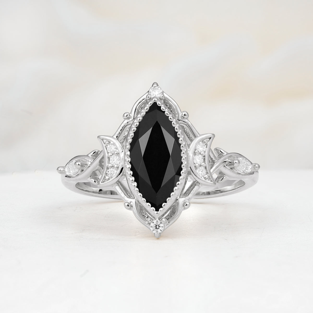 SR17656 Black Onyx Ring - Additional view