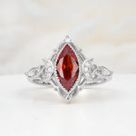 SR17656 Garnet Ring - Additional view