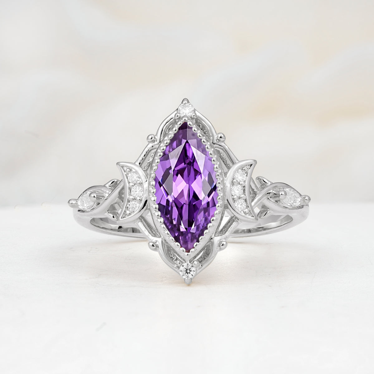 SR17656 Amethyst Ring - Additional view