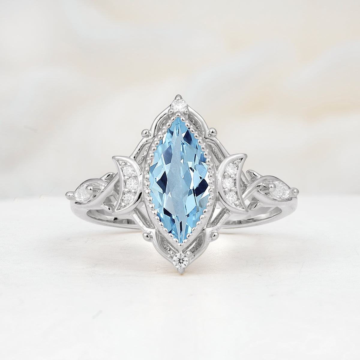 SR17656 Aquamarine Ring - Additional view