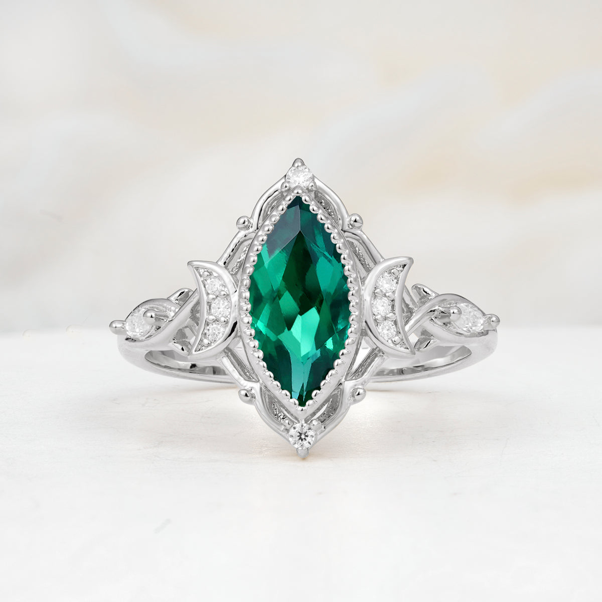 SR17656 Emerald Ring - Additional view