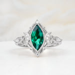 SR17656 Emerald Ring - Additional view