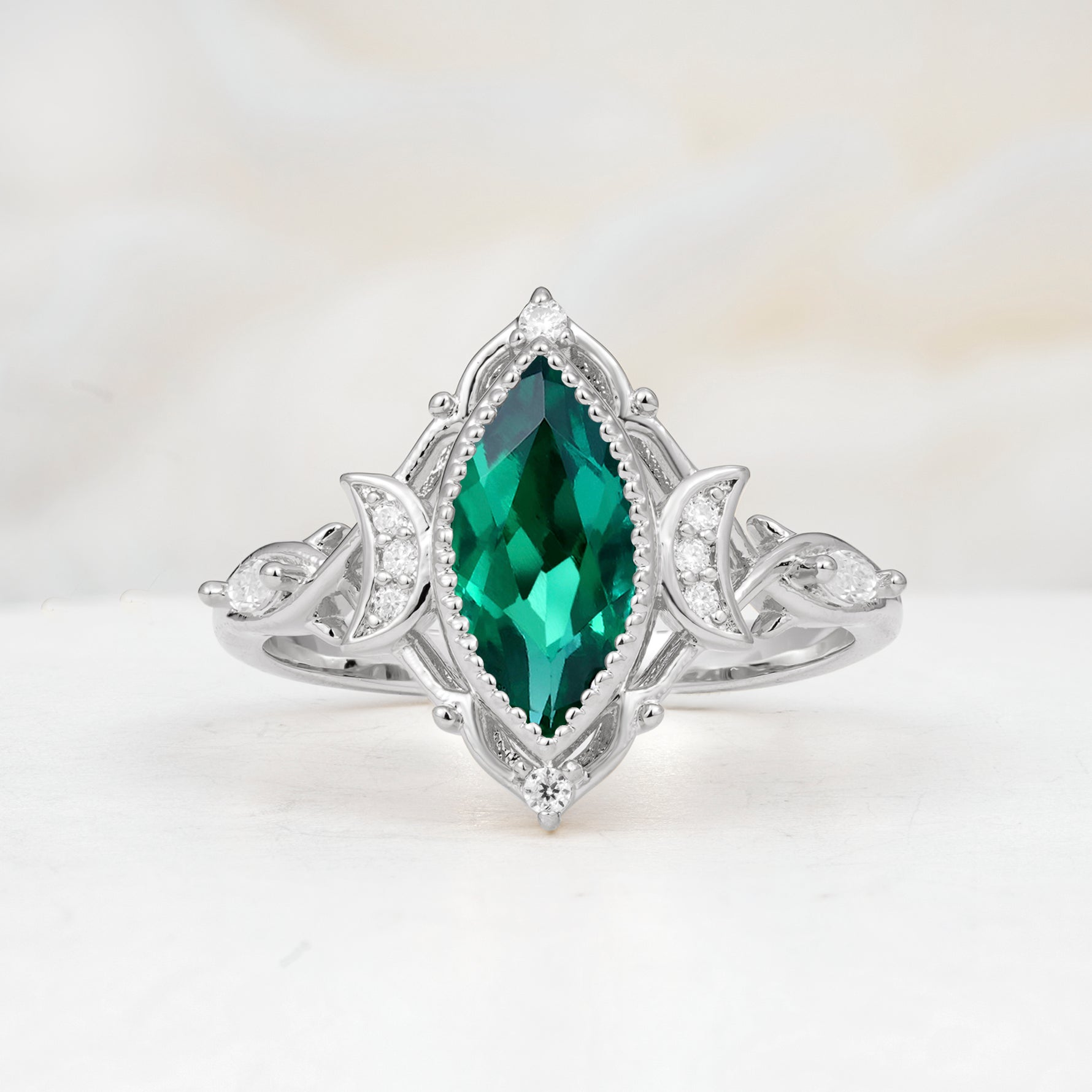 SR17656 Emerald Ring - Additional view