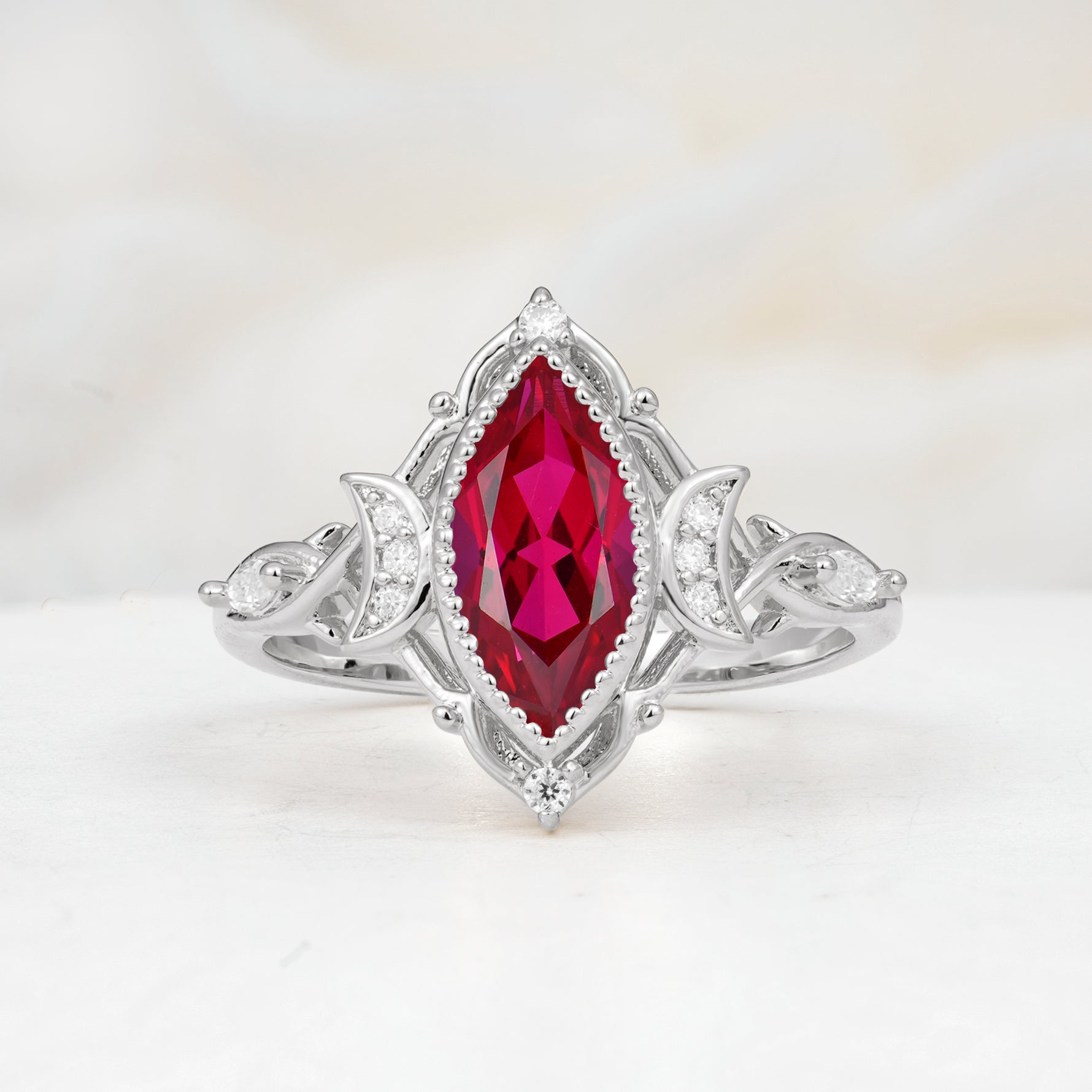 SR17656 Ruby Ring - Additional view