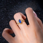 SR17656 Sapphire Ring - Rose-Gold