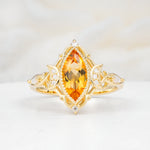 SR17656 Citrine Ring - Yellow-Gold