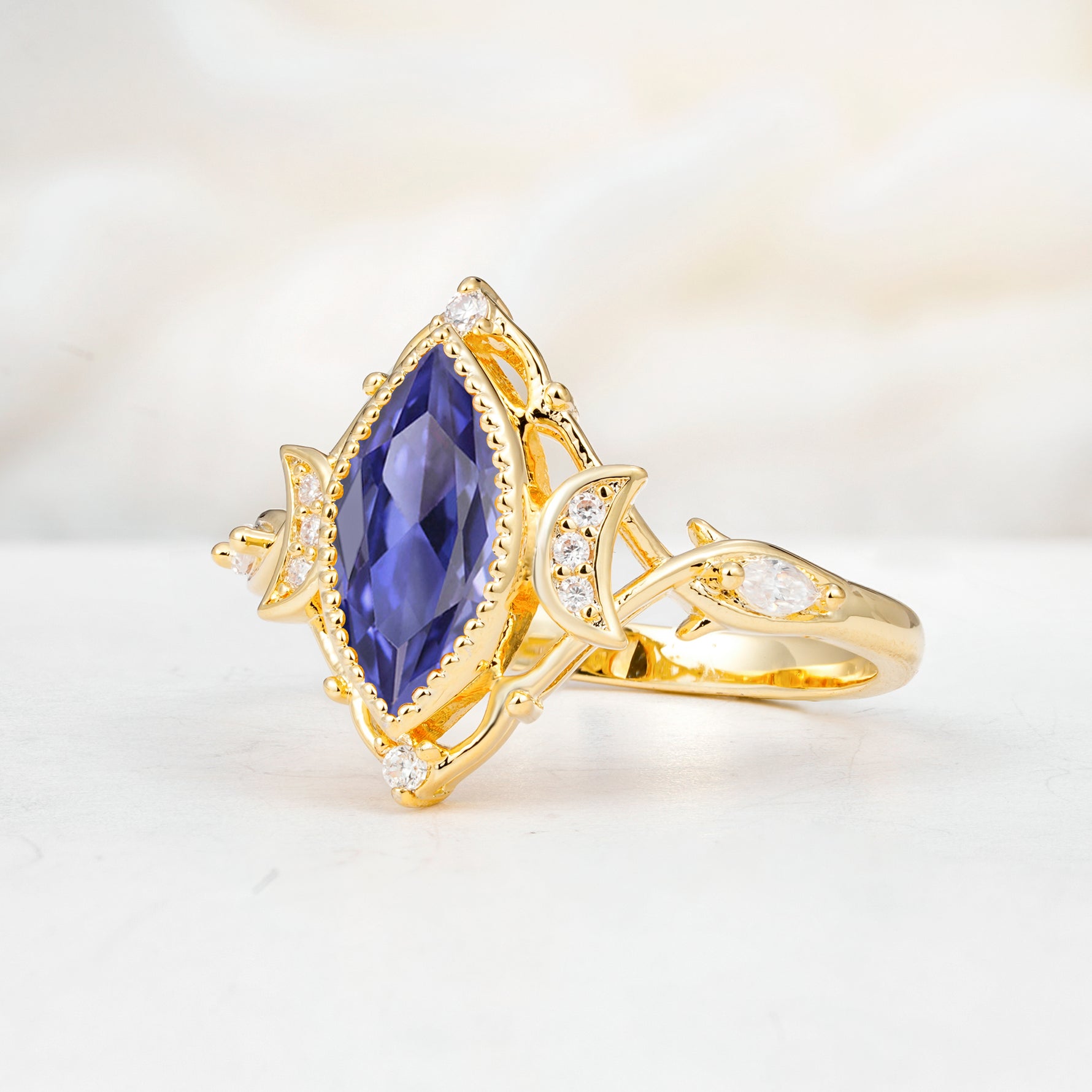 SR17656 Tanzanite Ring - White-Gold