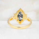 SR17656 Black Rutilated Quartz Ring - Additional view