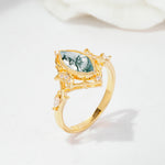 SR17656 Moss Agate Ring - Additional view