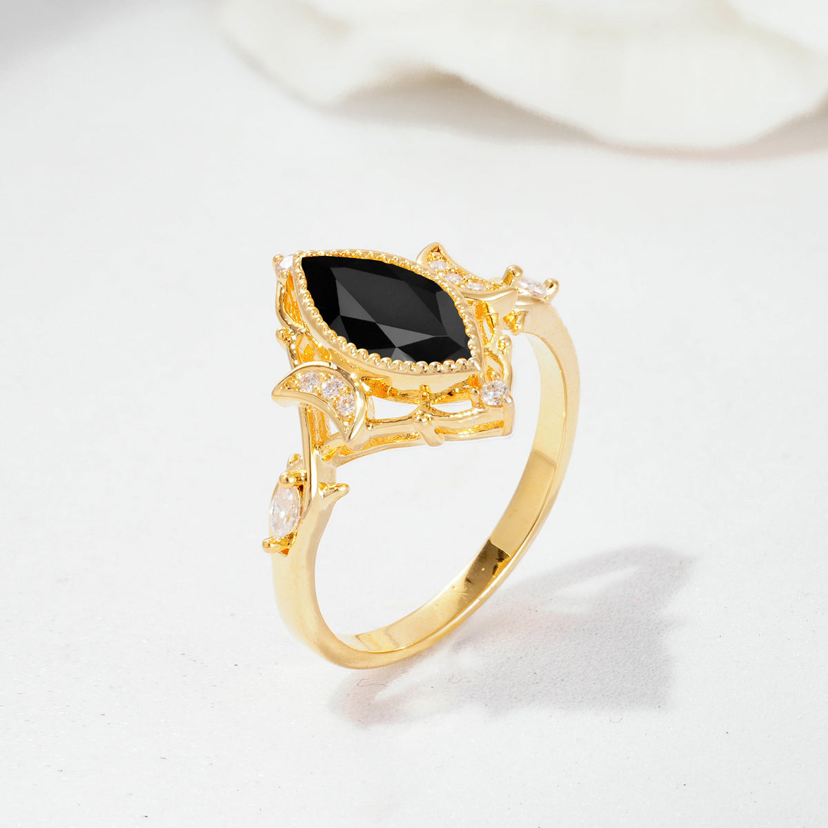 SR17656 Black Onyx Ring - Additional view
