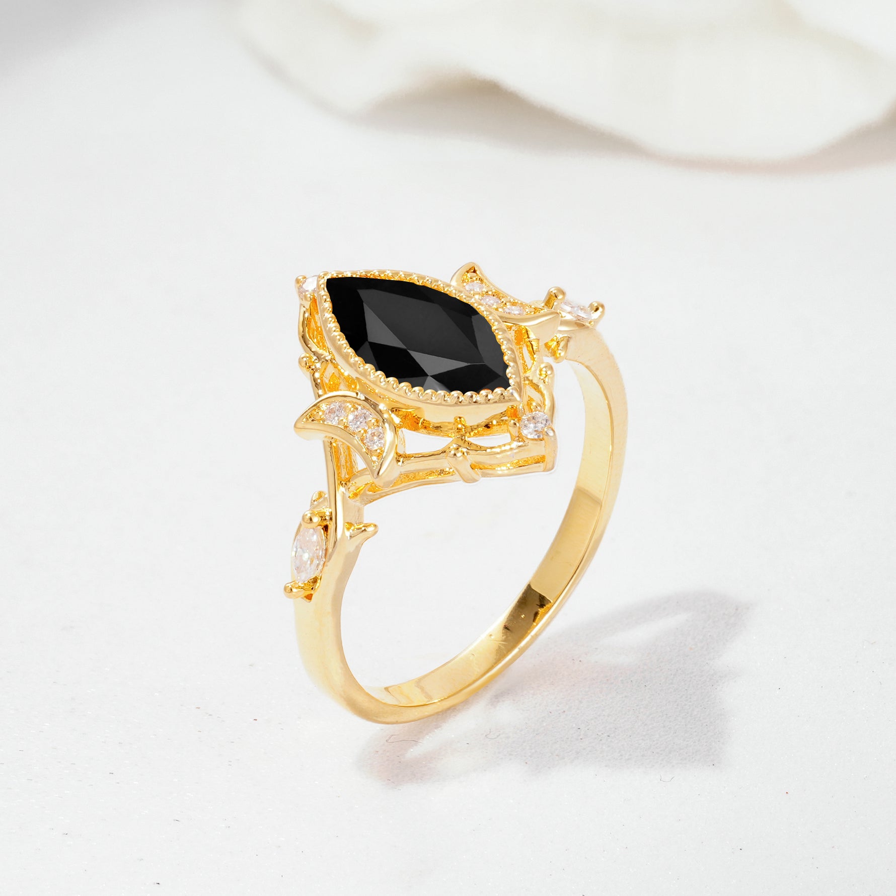 SR17656 Black Onyx Ring - Additional view
