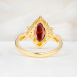 SR17656 Garnet Ring - Additional view