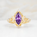 SR17656 Amethyst Ring - Yellow-Gold