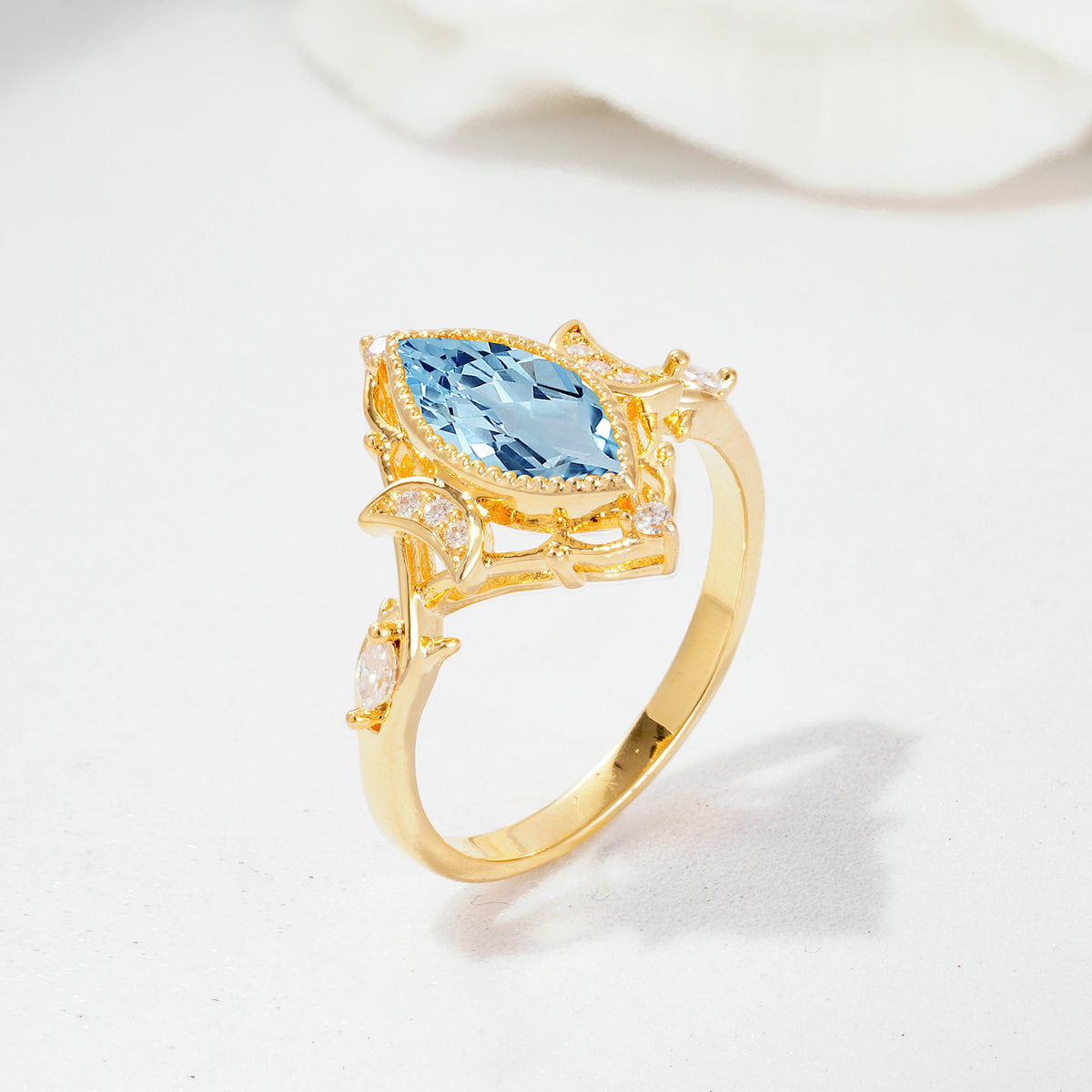 SR17656 Aquamarine Ring - Additional view