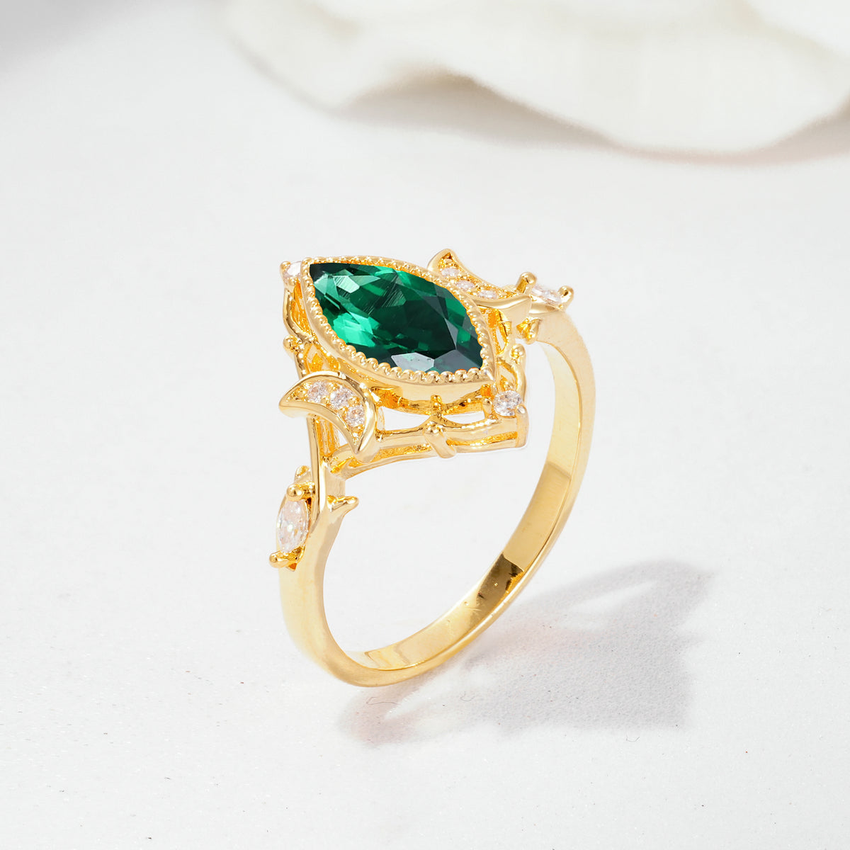 SR17656 Emerald Ring - Additional view