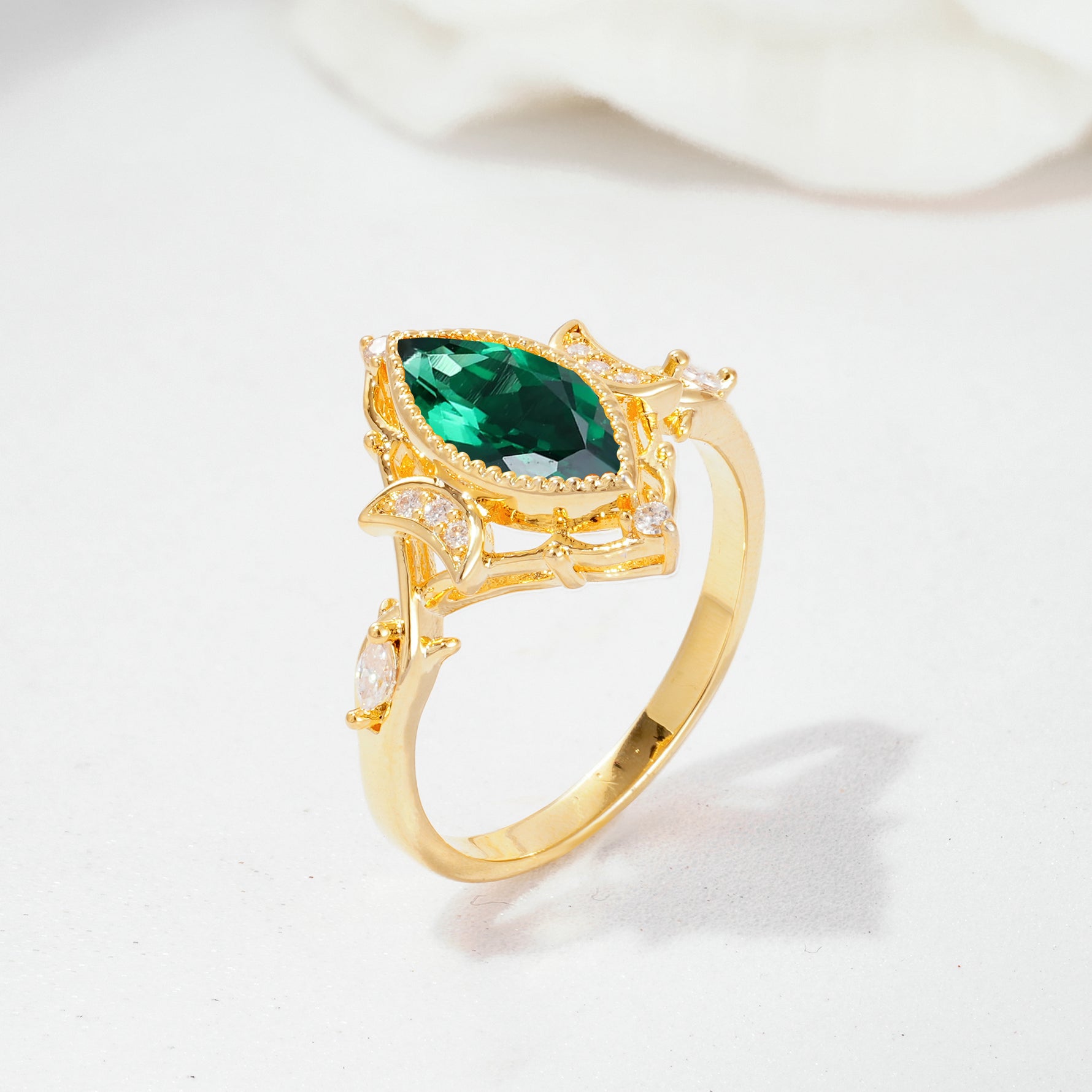 SR17656 Emerald Ring - Additional view
