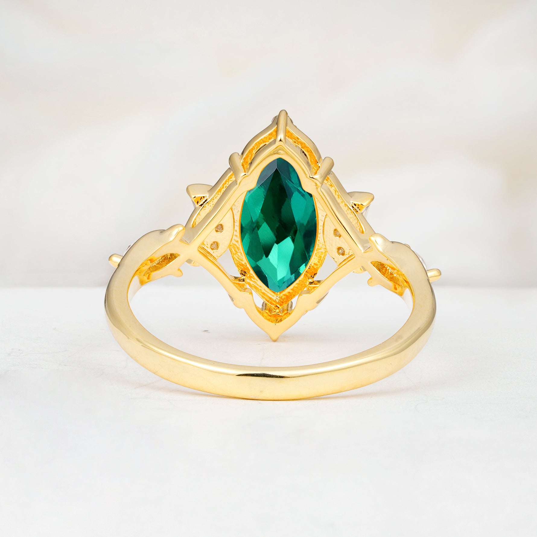 SR17656 Emerald Ring - Additional view